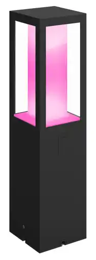 Coolblue Philips Hue Impress Lampe sur Pied White and Color Noir Bas Extension aanbieding