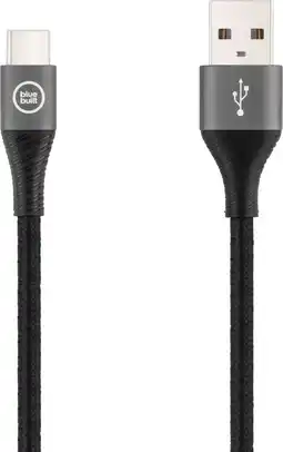Coolblue BlueBuilt Câble USB-A vers USB-C 3 m Nylon Noir aanbieding