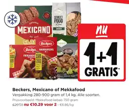 Jumbo Beckers, Mexicano of Mekkafood aanbieding