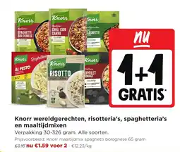 Jumbo Knorr wereldgerechten, risotteria's, spaghetteria's en maaltijd mixen aanbieding