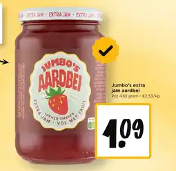 Jumbo Jumbo's Extra Jam Aardbei aanbieding
