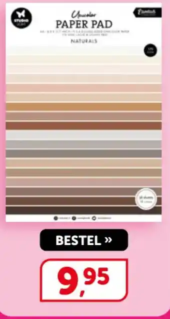 Unicolor paper pad naturals