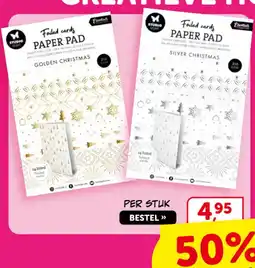 Boekenvoordeel Foil cards paper pad aanbieding