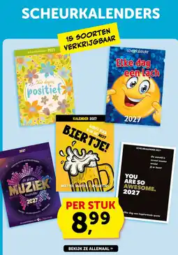 Boekenvoordeel Scheurkalenders aanbieding