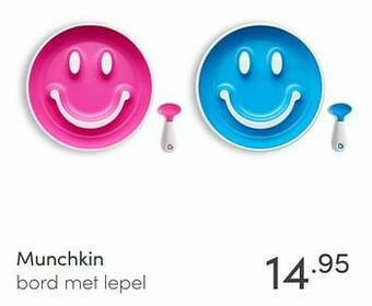 Baby & Tiener Munchkin bord met lepel aanbieding