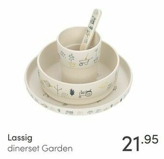 Baby & Tiener Lassig dinerset garden aanbieding