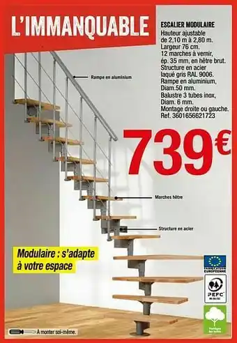 Escalier modulaire