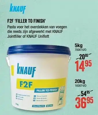 F2f filler to finish
