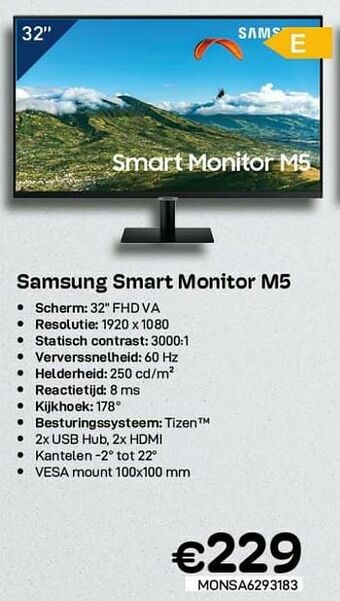 CompuDeals Samsung smart monitor m5 aanbieding