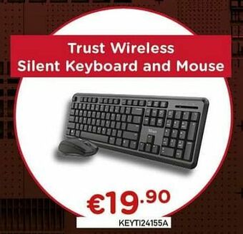 CompuDeals Trust wireless silent keyboard and mouse aanbieding