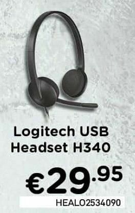 CompuDeals Logitech usb headset h340 aanbieding