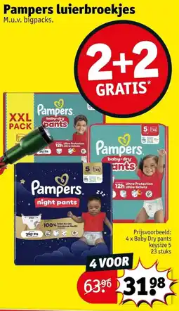 Kruidvat Pampers luierbroekjes aanbieding