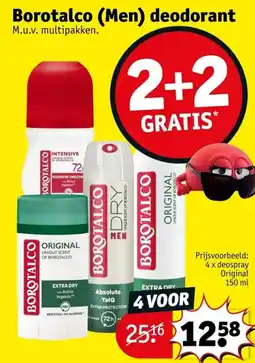 Kruidvat Borotalco (Men) deodorant aanbieding
