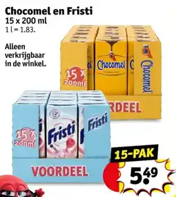 Kruidvat Chocomel en Fristi aanbieding