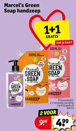Kruidvat Marcel's Green Soap handzeep aanbieding