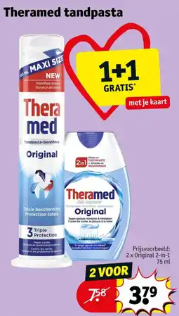 Kruidvat Theramed tandpasta aanbieding
