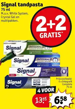 Kruidvat Signal tandpasta aanbieding