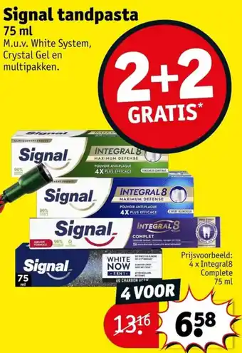 Kruidvat Signal tandpasta aanbieding