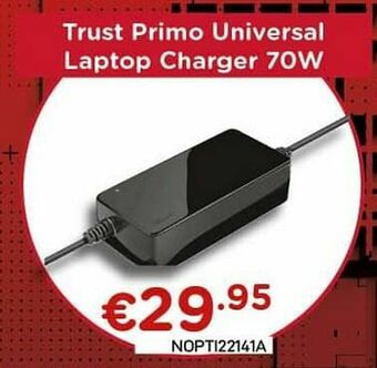 CompuDeals Trust primo universal laptop charger 70w aanbieding