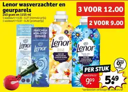 Kruidvat Lenor wasverzachter en geurparels aanbieding