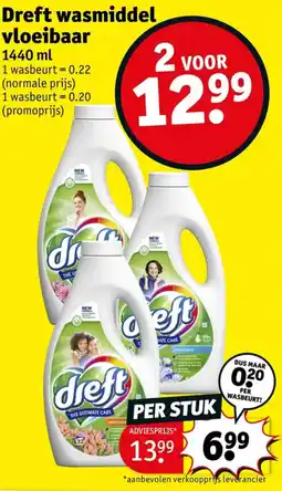 Kruidvat Dreft wasmiddel vloeibaar aanbieding