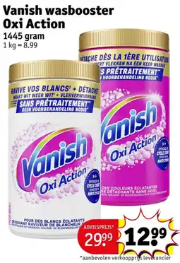 Kruidvat Vanish wasbooster Oxi Action aanbieding