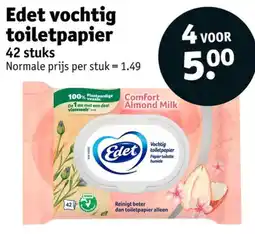 Kruidvat Edet vochtig toiletpapier aanbieding