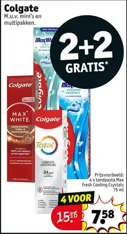 Kruidvat Colgate tandpasta aanbieding