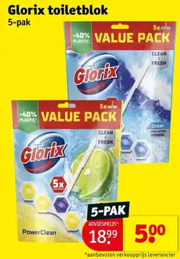 Kruidvat Glorix toiletblok aanbieding
