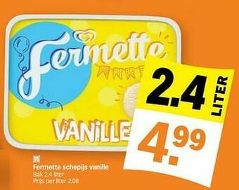 Fermette schepijs vanille