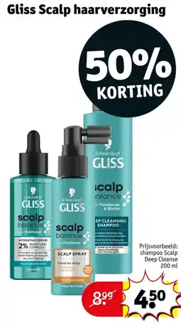 Kruidvat Gliss scalp balance aanbieding