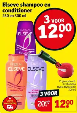 Kruidvat Elseve shampoo en conditioner aanbieding