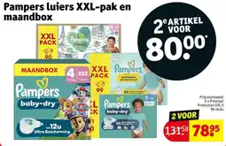 Kruidvat Pampers luiers XXL-pak en maandbox aanbieding