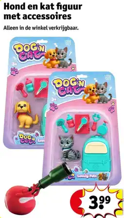 Kruidvat Hond en kat figuur met accessoires aanbieding