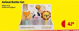 Kruidvat Animal Rattle Set aanbieding