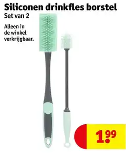Kruidvat Siliconen drinkfles borstel aanbieding