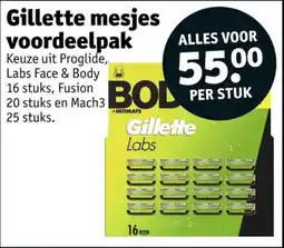 Kruidvat Gillette mesjes voordeelpak aanbieding
