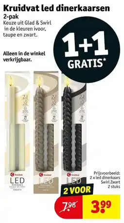Kruidvat Kruidvat led dinerkaarsen aanbieding