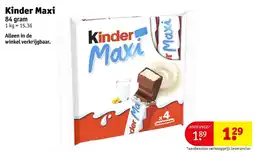 Kruidvat Kinder Maxi aanbieding