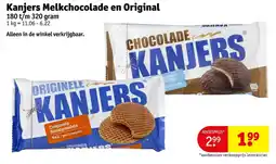Kruidvat Kanjer melkchocolade en original aanbieding