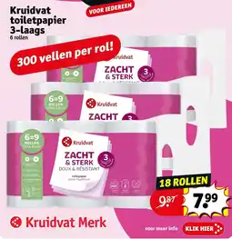 Kruidvat Kruidvat Toiletpapier 3-laags aanbieding
