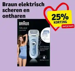 Kruidvat Braun elektrisch scheren en ontharen aanbieding