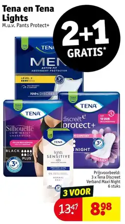 Kruidvat Tena en Tena Lights M.u.v. Pants Protect+ aanbieding