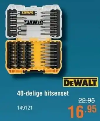 Cevo Dewalt 40-delige bitsenset aanbieding
