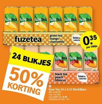 Albert Heijn Fuze tea aanbieding