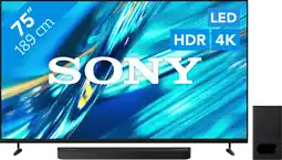 Coolblue Sony Bravia 3 II Led 75 (2026) + Sony Bravia Theatre Bar 6 Zwart aanbieding