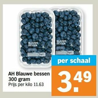Albert Heijn Ah blauwe bessen aanbieding