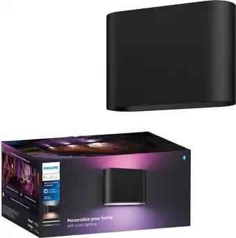 Coolblue Philips Hue Dymera muurlamp - White and Color - Zwart aanbieding