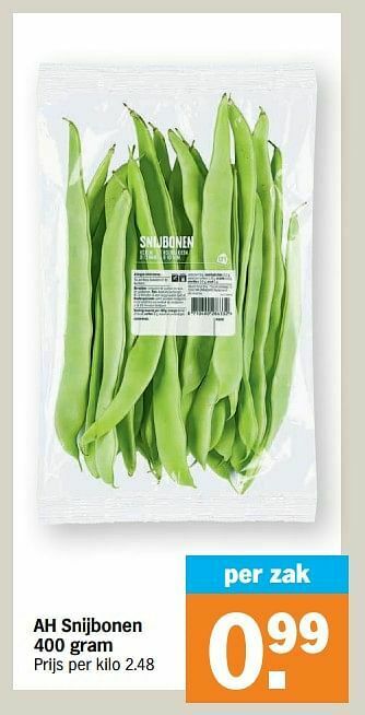 Albert Heijn Ah snijbonen aanbieding