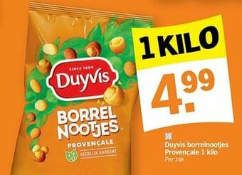 Albert Heijn Duyvis borrelnootjes provençale aanbieding